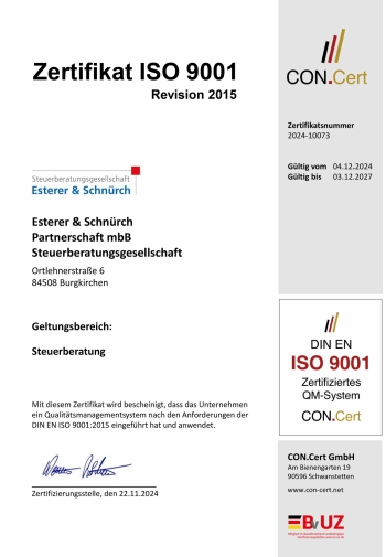 Grafik: Zertifikat